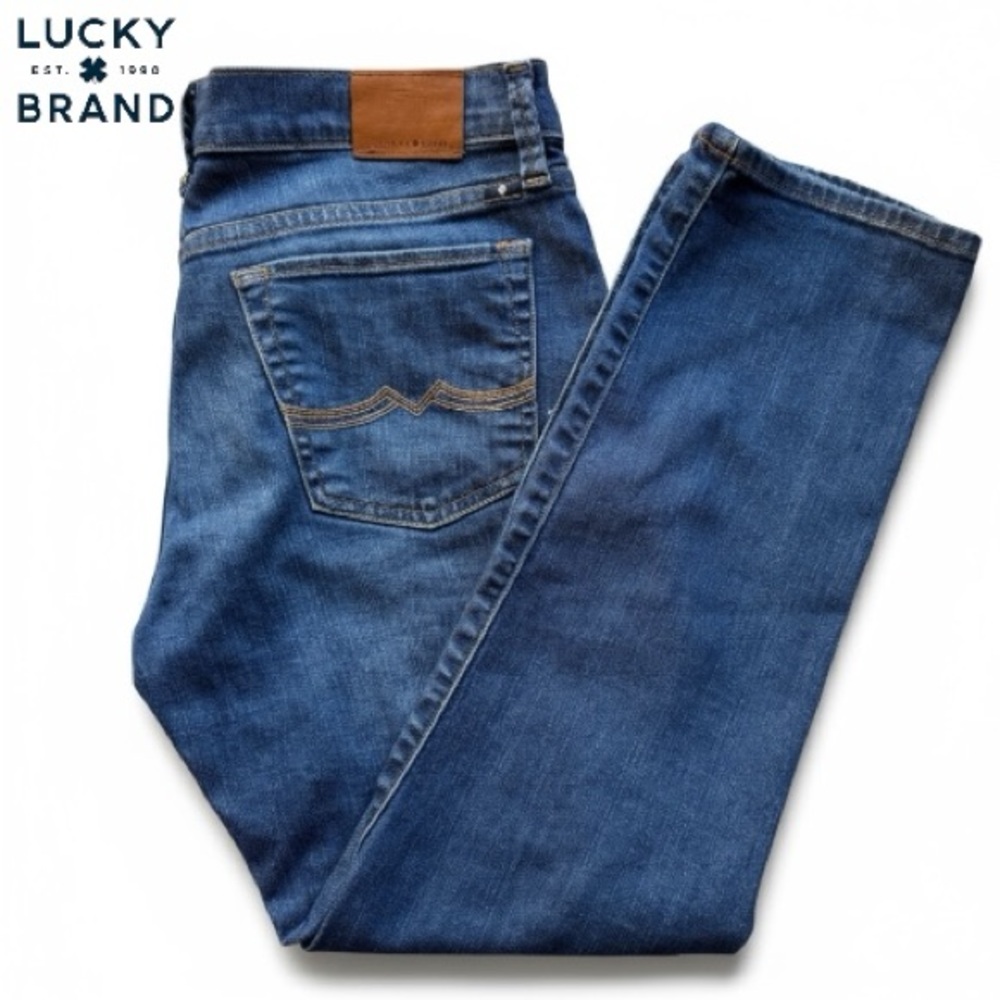 Lucky Brand Sweet Crop Straight-Leg Stretch Denim Jeans | Size 6/28
